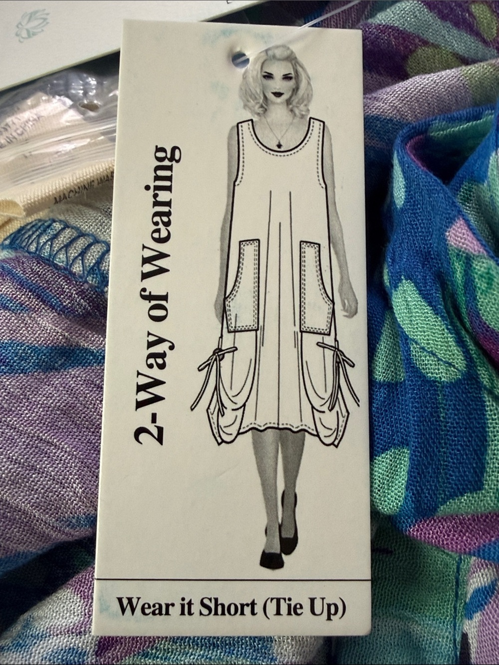 Water Lily NWT casual princess blue lightweight gauze summer beach dress size 1X - Picture 15 of 16